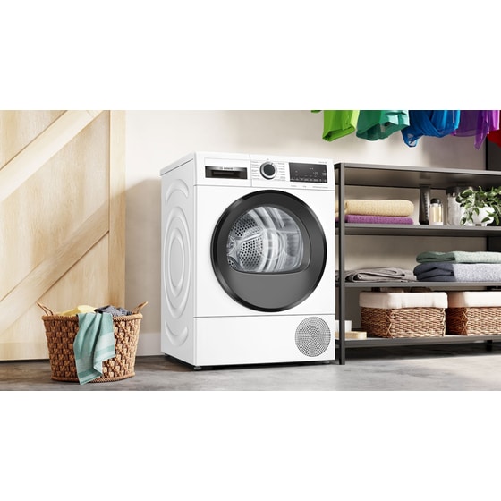 BOSCH WQG23508GR 8 kg Α++ με Αντλία θερμότητας και AutoDry Λευκό Στεγνωτήριο Ρούχων image 3