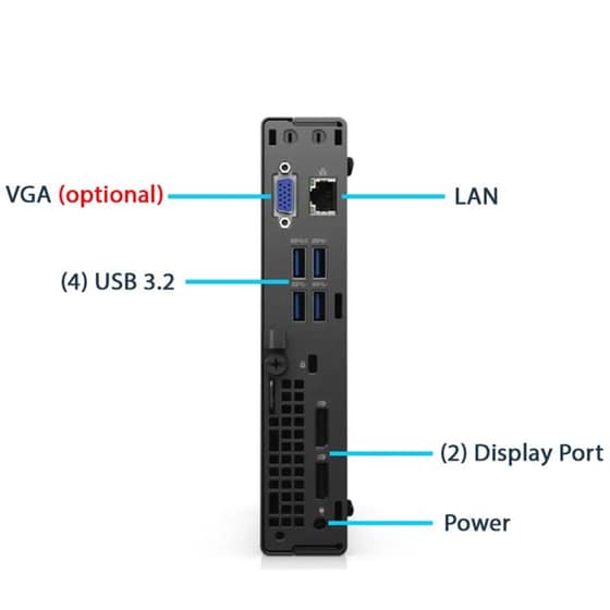 Refurbished Desktop Dell 5080 MICRO (Intel Core i5-10400T/8 GB/256 GB SSD/UHD Graphics/Win11Home) | Grade A image 1