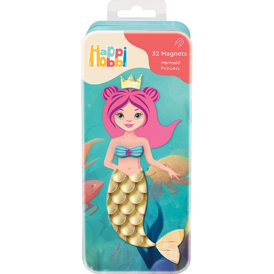 HappiHobbi Magnet Tins City Heroes/ Fashion Girl/ Mermaid Princess Εκπαιδευτικοί Χάρτινοι Μαγνήτες 1 Τμχ - Τυχαία Επιλογή Σχεδίου image 11