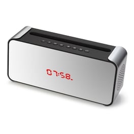 Oem Clock Φορητό Ηχείο 10 W - Ασημί