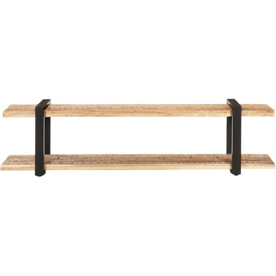Έπιπλο Τηλεόρασης VidaXL από Ξύλο 160x40x40cm - Καφέ/Μαύρο image 2