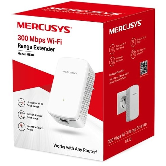 Mercusys ME10 v1 WiFi Extender Single Band (2.4GHz) 300Mbps - Λευκό image 3