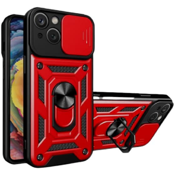 Θήκη Apple iPhone 14 - Bodycell Armor Slide - Κόκκινο image 0