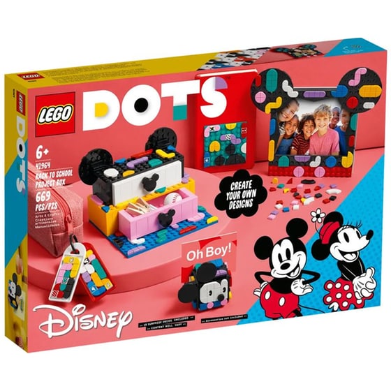 LEGO® Dots Disney Mickey Mouse & Minnie Mouse Back-to-School Project Box (41964) image 0