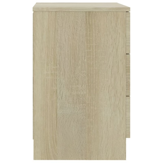 Κομοδίνο Vidaxl Από Μοριοσανίδα 2τμχ 38x35x56 cm - Sonoma Δρύς image 3
