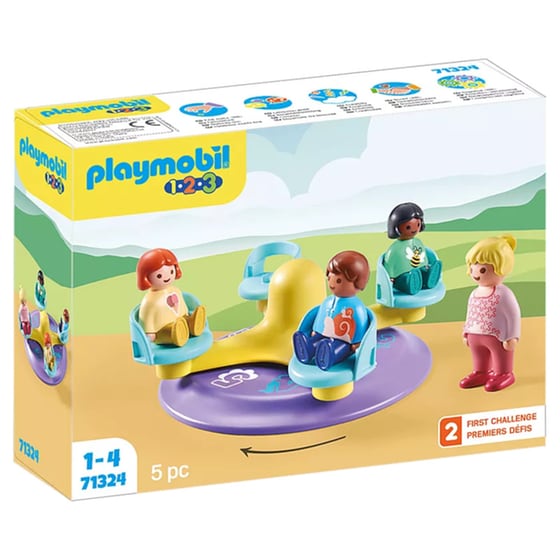 PLAYMOBIL® 1·2·3 Παιδικό καρουζέλ (71324) image 0