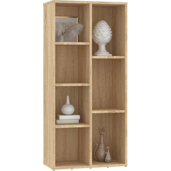 Βιβλιοθήκη VidaXL από Μοριοσανίδα 50x25x106 cm -  Sonoma/ Μπεζ image 2