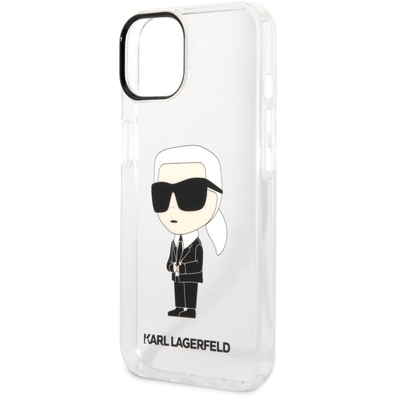 Karl Lagerfeld Ikonik Back Cover Case Karl Διάφανη Θήκη Προστασίας Από Tpu / Pc – Iphone 14 Plus (clear) image 1
