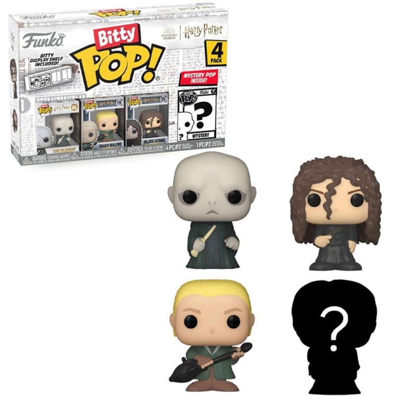 FUNKO Funko Bitty Pop! - Wizarding World: Harry Potter - Lord Voldemort/Bellatrix Lestrange/Draco Malfoy And Mystery Figure 4-pack