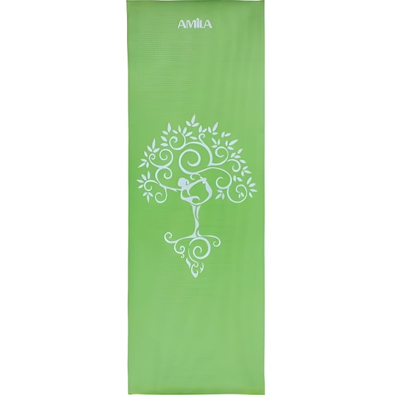 Στρώμα Γυμναστικής Amila Yoga Mat Anti-Scratch από PVC 173x61 cm - Πράσινο image 0