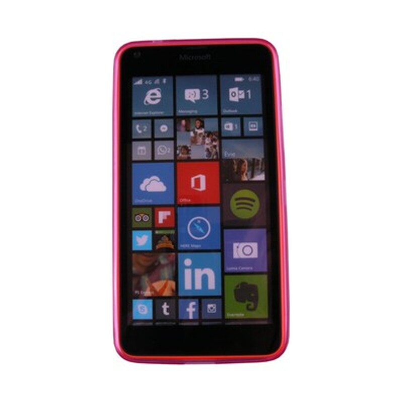 Θήκη Microsoft Lumia 640 - Volte-Tel Slimcolor TPU - Διάφανο Ροζ VOLTE-TEL