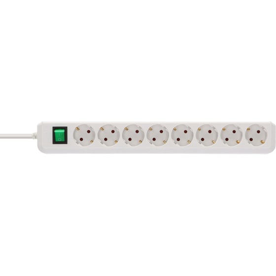 Πολύπριζο Brennenstuhl Eco-Line 8 Θέσεων 3m - Λευκό image 1