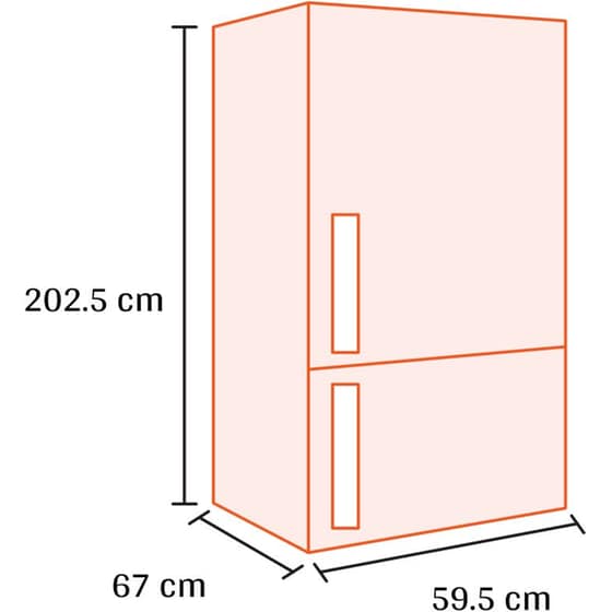 BEKO RCNA406I40XBRN Total No Frost 362 Lt Μαύρο Ψυγειοκαταψύκτης image 1