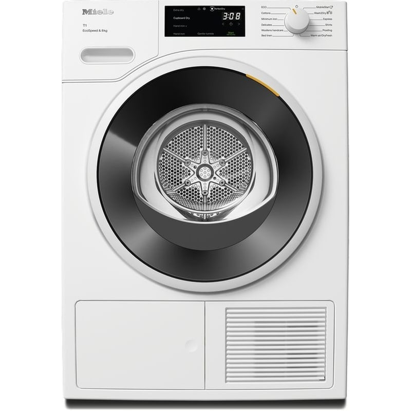 MIELE MIELE TWC640WP EcoSpeed 8 kg με Αντλία Θερμότητας Λευκό Στεγνωτήριο Ρούχων