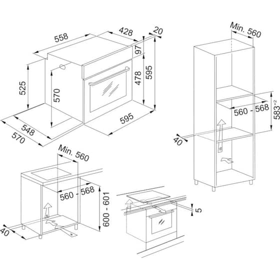 FRANKE Smart FSM 97 P XS 71 Lt Inox Εντοιχιζόμενος Φούρνος Άνω Πάγκου image 2
