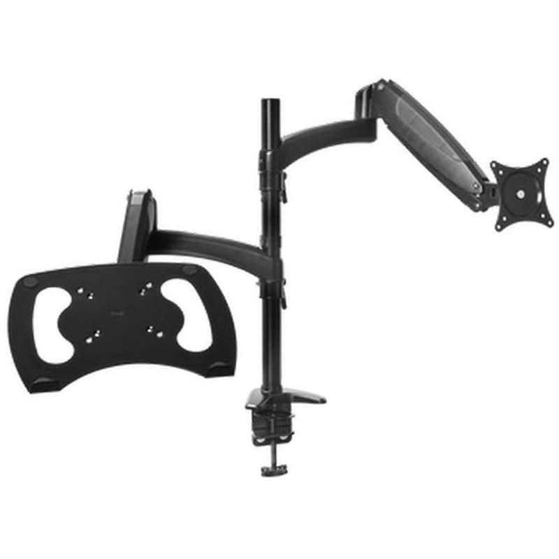 Βάση στήριξης Trust MARA 25337 με βραχίονες για οθόνη έως 32 και laptop έως 17 - Μαύρο