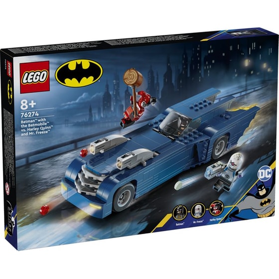 LEGO® DC Heros Batman™ with the Batmobile™ vs. Harley Quinn™ and Mr. Freeze™ (76274) image 0