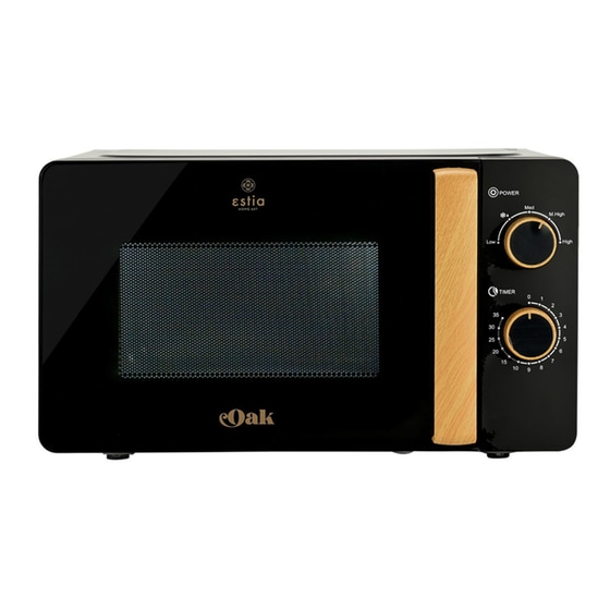 ESTIA 06-25915 20 Lt Μαύρο Oak Φούρνος Μικροκυμάτων image 0