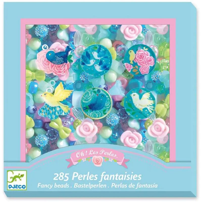 DJECO Djeco Κατασκευή Κοσμημάτων Με Διάφορες Χάντρες Πουλάκια