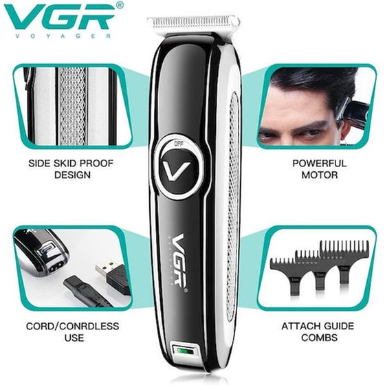 Κουρευτική Μηχανή Trimer VGR  V-168 Μαύρο image 0