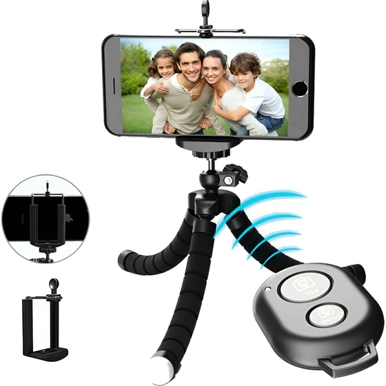 Τρίποδο Ezra MH00001344 με Bluetooth - Μαύρο image 1