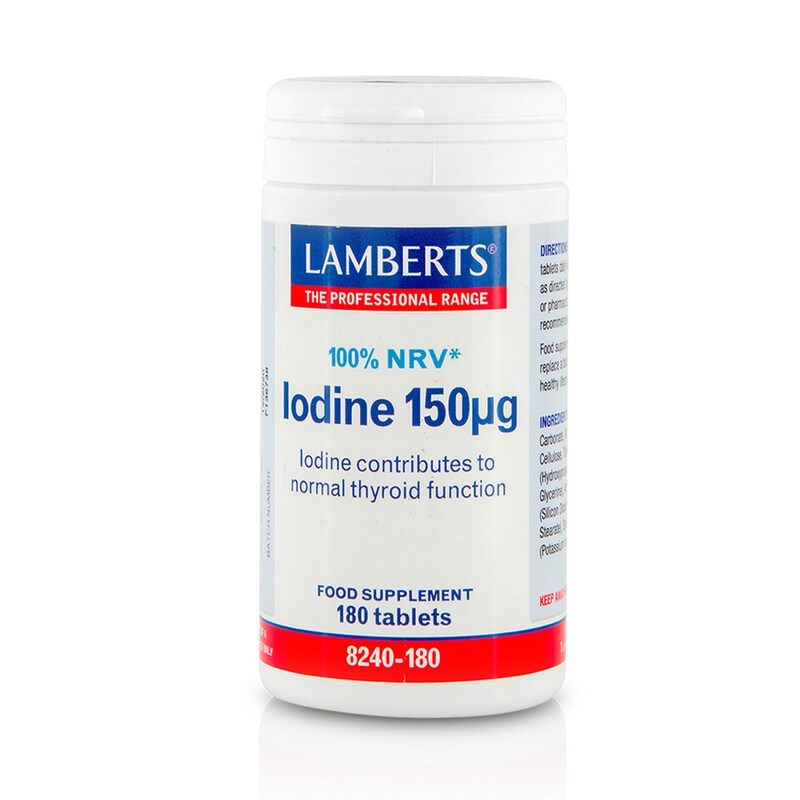 Συμπλήρωμα Διατροφής Lamberts Iodine 150μg - 180 Ταμπλέτες