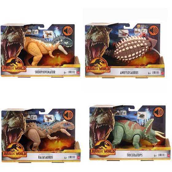 MATTEL Φιγούρα Jurassic World Movie Δεινόσαυρος Με Κινούμενα Μέλη (4 Σχέδια) image 0