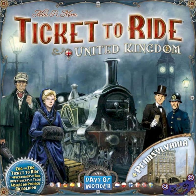 DAYS OF WONDER Επιτραπέζιο Παιχνίδι Days of Wonder Ticket To Ride Map Collection 5 - United Kingdom And Pennsylvania