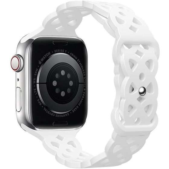 Λουράκι Hoco WA09 Flexible Rhombus Hollow 38/40/41mm για Apple Watch - Λευκό image 0