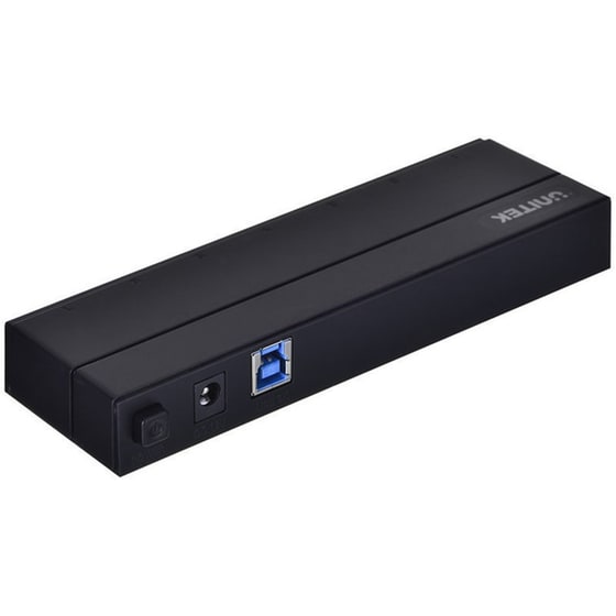 USB Hub Unitek Y-3184 USB-A με  7 θύρες - Μαύρο image 1
