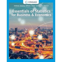 Essentials of Statistics for Business & Economics