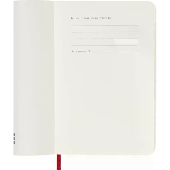 Ημερολόγιο Ημερήσιο Moleskine 2026 12Μ Pocket Scarlet Red Soft image 2