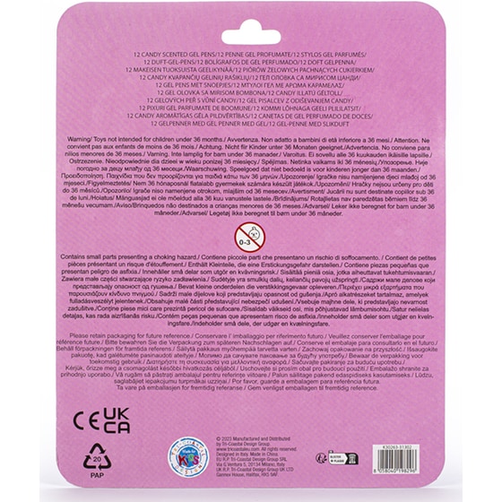 Στυλό Gel Tri-Coastal Design Tcd Made for kids Candy Scented Pom-Pom (12 Τεμάχια) image 4