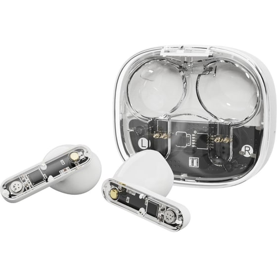 Ακουστικά Bluetooth Streetz T150 - Transparent White image 1