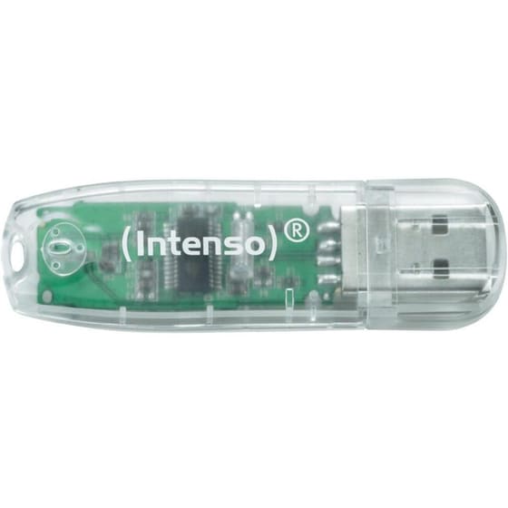 Intenso Rainbow Line 32GB USB 2.0 Stick Γκρι image 0