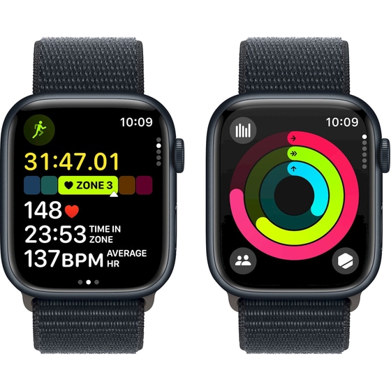 Apple Watch Series 9 Aluminium Midnight GPS 45mm - Midnight Sport Loop image 7