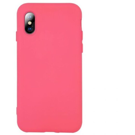 Θήκη Apple iPhone X/ iPhone XS - My Colors Carryhang Liquid Silicone Strap - Ροζ image 0