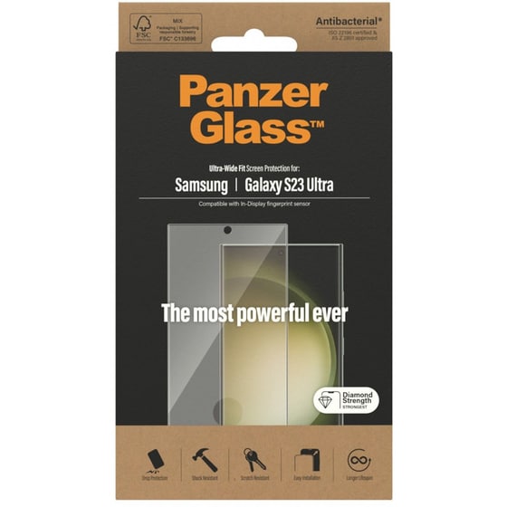 Προστασία οθόνης Samsung Galaxy S23 Ultra - PanzerGlass Ultra Wide Fit image 3