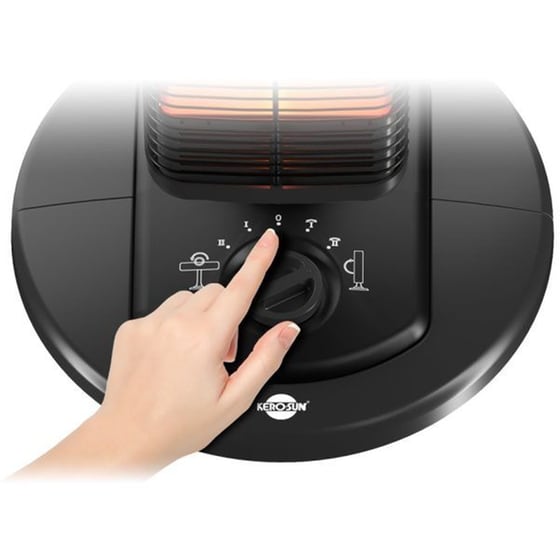 KEROSUN KCH-10YD Σόμπα Χαλαζία 1000W Μαύρο image 7