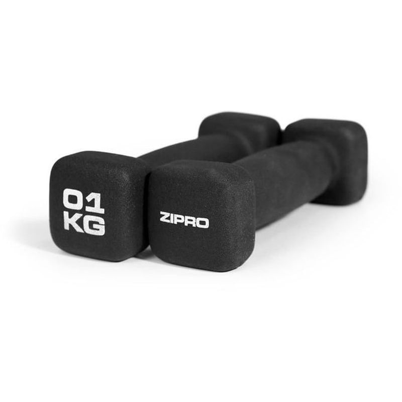 ZIPRO Σετ Βαράκια 1 Kg Zipro 10947181 Από Νεοπρένιο 2 τμχ - Μαύρο