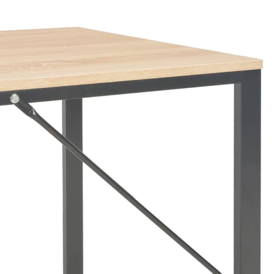 Γραφείο Μελέτης VidaXL από Μοριοσανίδα 120x60cm - Δρυς/Μαύρο image 3