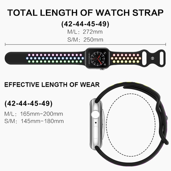 Λουράκι Sonique Σιλικόνης για Apple Watch 49mm - Μαύρο / Λευκό image 3