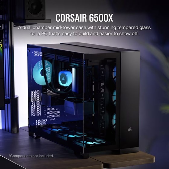 Κουτί Desktop Corsair 6500X Dual Chamber Midi Tower image 6