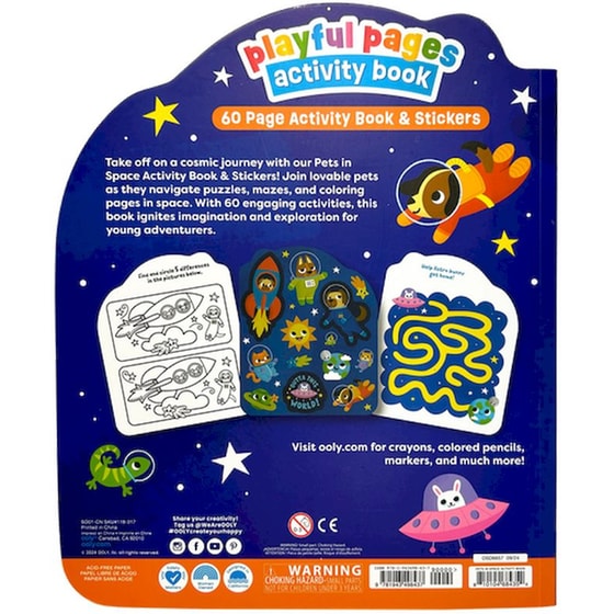Βιβλίο Ζωγραφικής & Χειροτεχνίας Ooly Pets In Space image 4