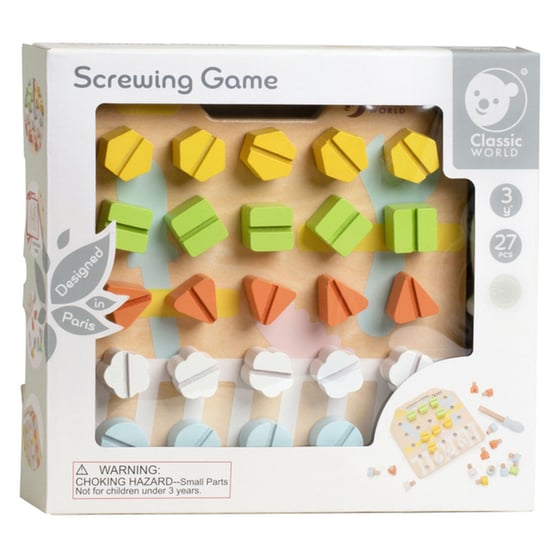 Ξύλινο Παιχνίδι CLASSIC WORLD Screw Board image 0