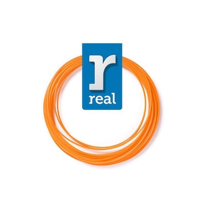 REAL FILAMENTS Real Pla 3d Pen Filament Orange ( 10 M / 1.75 Mm ) (3dpfplaorange10mm175)