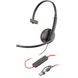Ενσύρματα Ακουστικά με Μικρόφωνο Poly Blackwire 3210 - Μαύρο