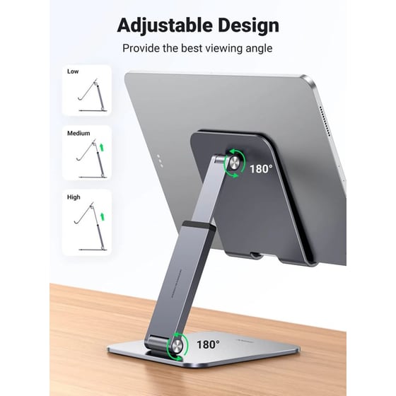 Βάση στήριξης UGREEN Tablet Stand Holder με ρυθμιζόμενο ύψος - Grey image 5