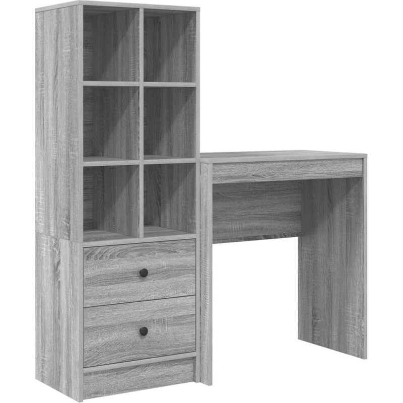 Γραφείο VidaXL 115,5x40x127 cm - Γκρι Sonoma (2 τεμ.)