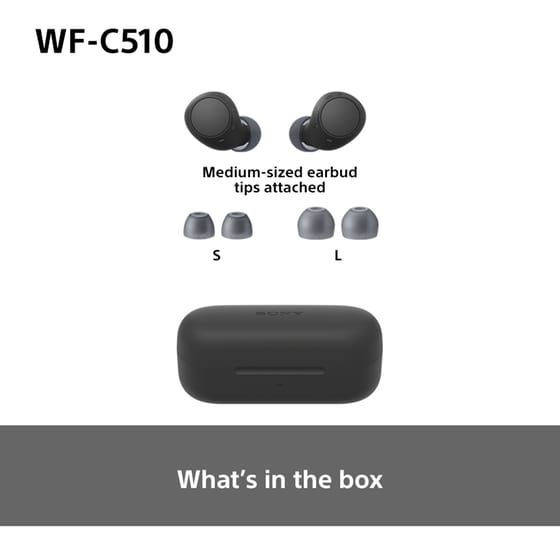 Ακουστικά Bluetooth Sony WF-C510 Truly Wireless Earbuds - Μαύρα image 6